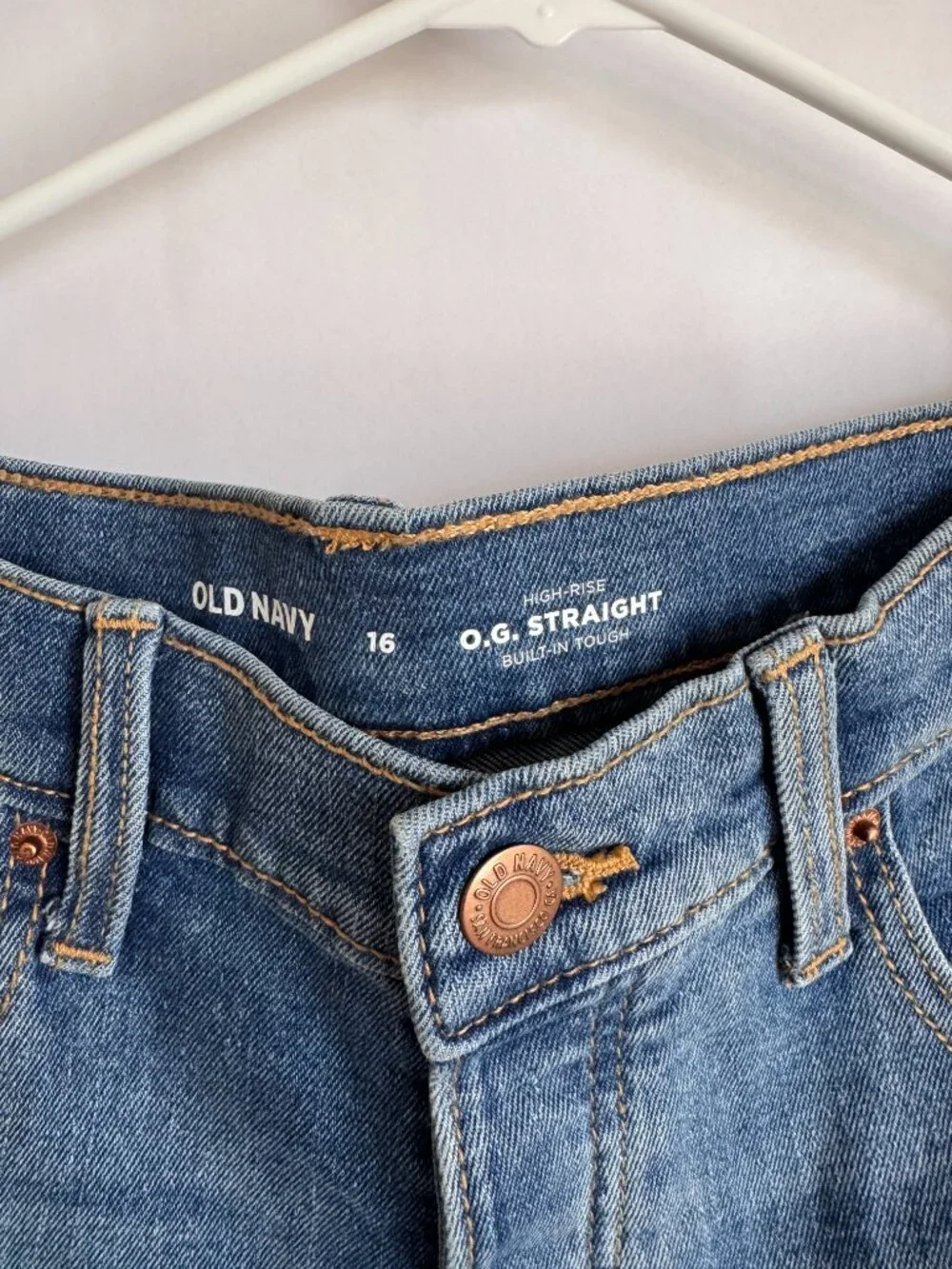 NWT Girl's Jeans Straight High Rise Size 16